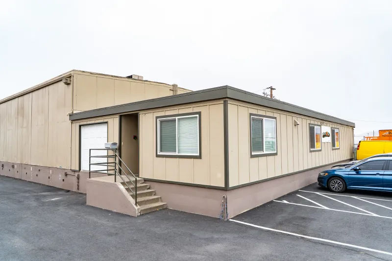 Exterior of the Ready 2 Go wholesale warehouse in Yakima, WA